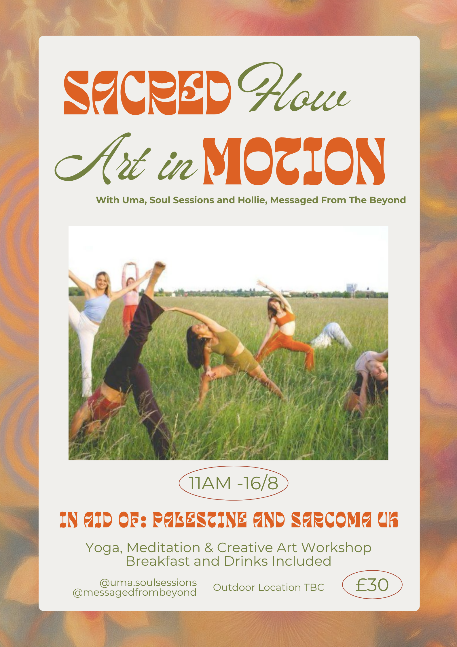 Sacred Flow Soul Session : Art in Motion - Yoga and Art Workshop with Breakfast for Charity